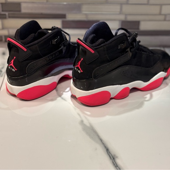 Nike Air Jordan 6 Rings Pink & Patent Leather 323399-001 US7Y - Picture 2 of 6